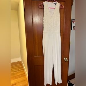 Express white jumpsuit